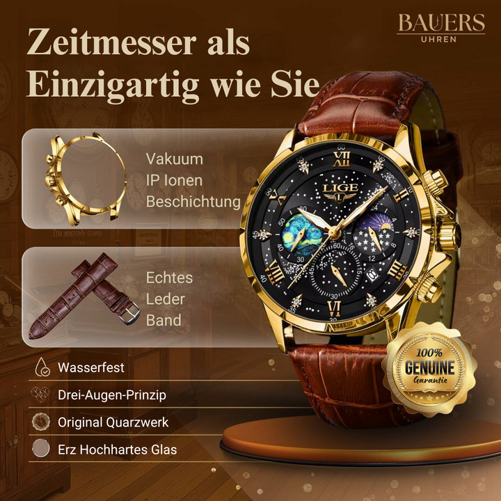 Elegante Mondphasenuhr