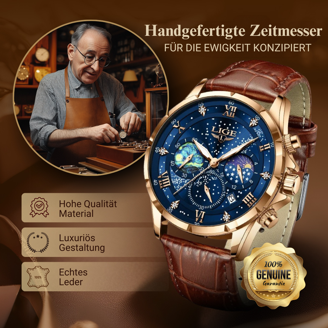 Elegante Mondphasenuhr