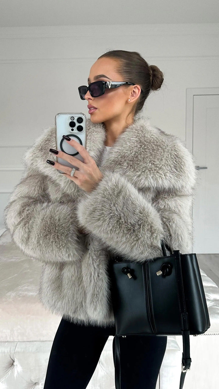 Alena | Sleek Fur Jacket