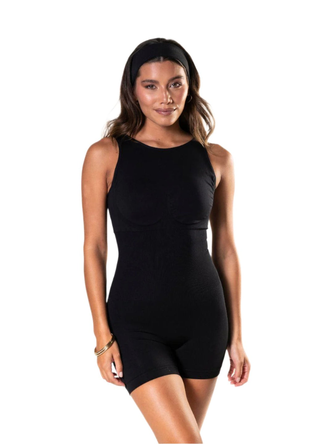 Round Neck Low Back Bodysuit